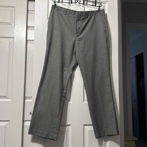 Men’s flat front gray dress pants